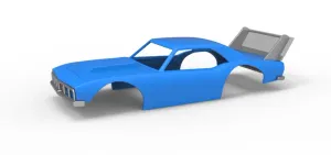 Shell of Vintage Semi-Late Model Stock Car Scale 1:25