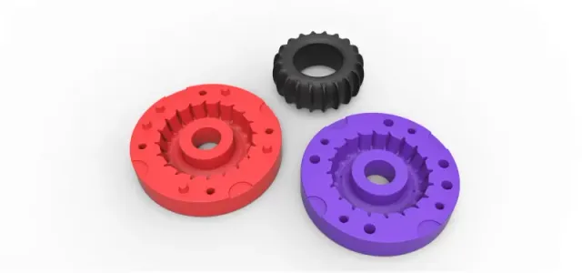 Mold for diecast rear tire for Dune Buggy — Фото 4 из 13