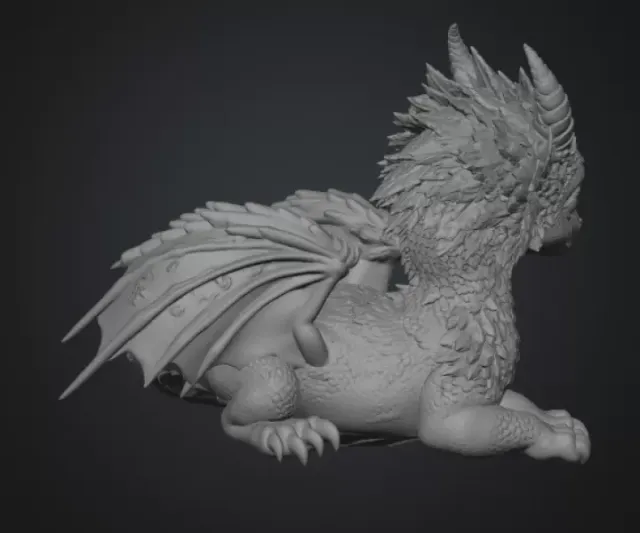 Blossom Guardian Dragon STL File for 3D Print — Фото 14 из 15
