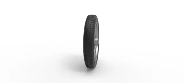 Diecast front wheel of old school dragster Version 2 Scale 1:25 — Image 3 of 11
