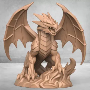 Medieval Dragon Statue