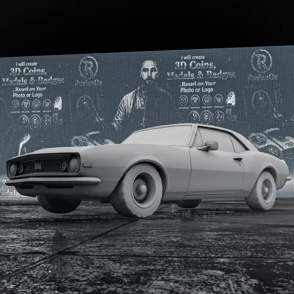 Chevrolet Camaro SS 1967 – 3D Printable Car Model — Фото 8 из 9