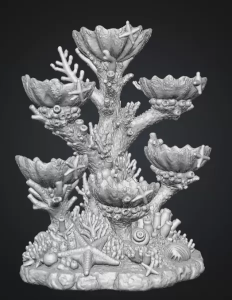 Colorful Coral Reef Tree Organizer STL File for 3D Print — Фото 17 из 17