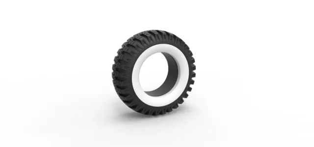 Diecast military Ural Whitewall tire O-47A Scale 1:25 — Image 12 of 12