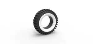 Diecast military Ural Whitewall tire O-47A Scale 1:25