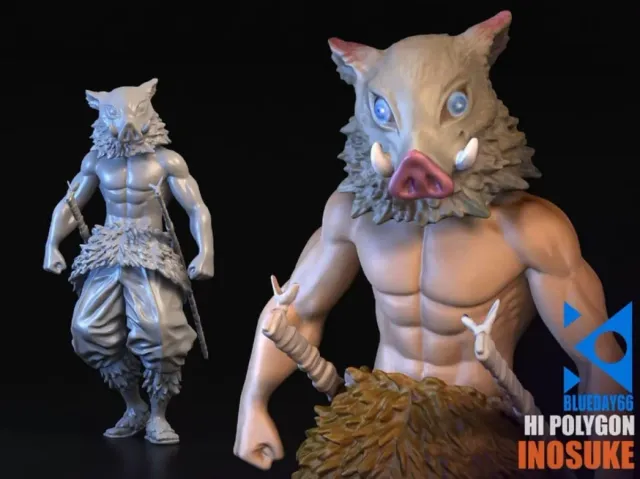 Demon Slayer Inosuke and Tanjirou 3D Printing STL Combo Pack — Фото 7 из 7