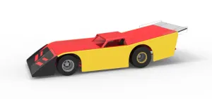 Vintage Dirt late model Race car Version 5 Scale 1:25