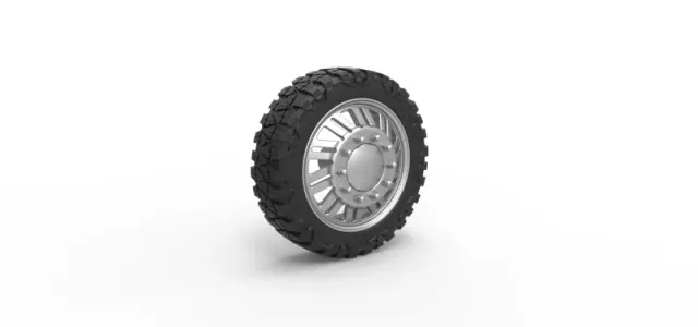 Diecast Front semi wheel for pickup Version 11 Scale 1:25 — Image 2 of 11