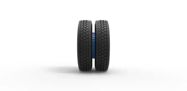 Rear 6 spoke wheel of old school truck 1:25 — Фото 4 из 11