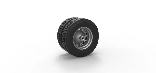 Diecast Rear custom wheel of semi truck Version 23 Scale 1:25 — Фото 8 из 12