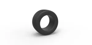 Diecast Dune buggy rear tire 18 Scale 1:25