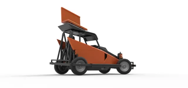 New Zealand Ministock car while turning Version 2 Scale 1 to 25 — Image 21 of 30