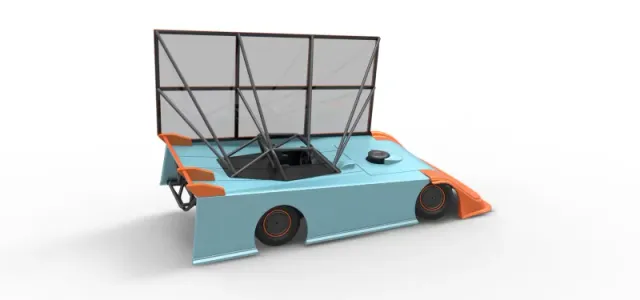 Super Dirt Late model with side wing while turning Scale 1:25 — Image 20 of 31