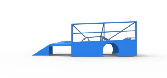 Shell of Asphalt Modified stock car with side wing Scale 1:25 — Image 7 of 27