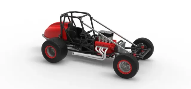 Dirt Silver Crown Champ car Base Scale 1:25 — Фото 24 из 30