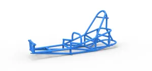 Frame of old school Front engine dragster Version 5 Scale 1:25