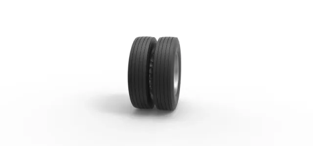 Rear wheel of racing semi truck Version 2 Scale 1:25 — Фото 3 из 12