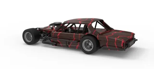 Vintage Asphalt Modified stock car V13 Scale 1:25 — Фото 12 из 30