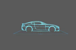Aston Martin - V12 Vantage Wall Art