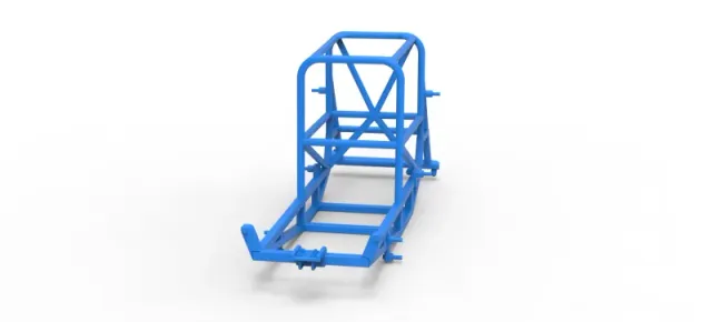 Frame of Vintage Supermodified stock car Version 4 Scale 1:25 — Image 4 of 14