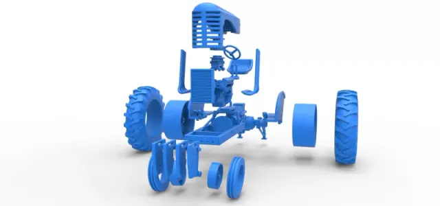 Vintage Small block Pulling tractor Version 4 Scale 1:25 — Фото 25 из 30