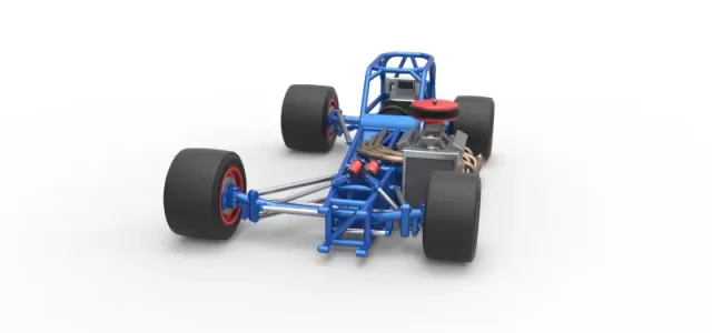 Supermodified front engine race car Base Version 4 Scale 1:25 — Image 5 of 30
