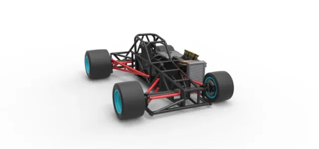 Supermodified front engine race car Base Version 2 Scale 1:25 — Фото 26 из 31