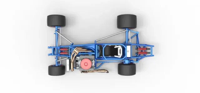Supermodified front engine race car Base Version 4 Scale 1:25 — Image 11 of 30