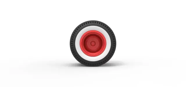 Diecast Double rear wheel of old school dragster Scale 1:25 — Image 5 of 11