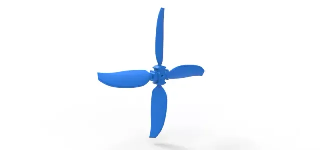 4 Blade Propeller of Drag racing Airboat Scale 1:25 — Image 5 of 9