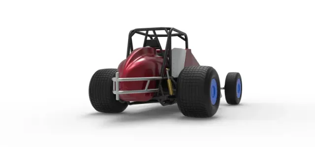 Vintage Dirt Silver Crown Car Scale 1:25 — Image 19 of 30