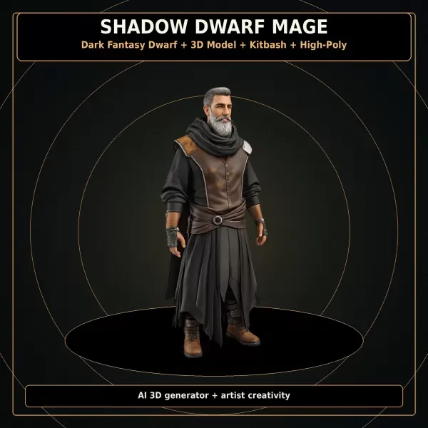Dwarf Heroes Fantasy Warrior Kitbash Pack – High-Poly 10 Char — Фото 8 из 22