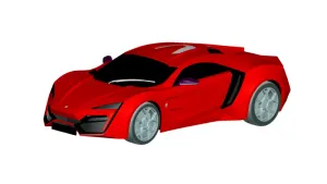 W-Motors Lykan hyperspor 2012 - 3d model