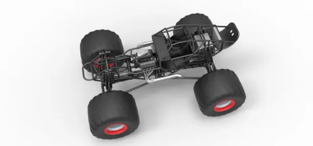 Diecast Monster truck base Version 2 Scale 1:25 — Фото 4 из 26