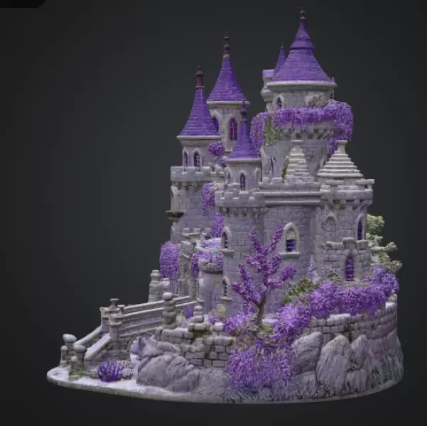 Lavender Bloom Castle STL File for 3D Print — Фото 8 из 15
