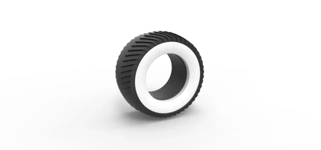 Diecast pulling tractor Whitewall rear tire 1 Scale 1:25 — Image 12 of 12