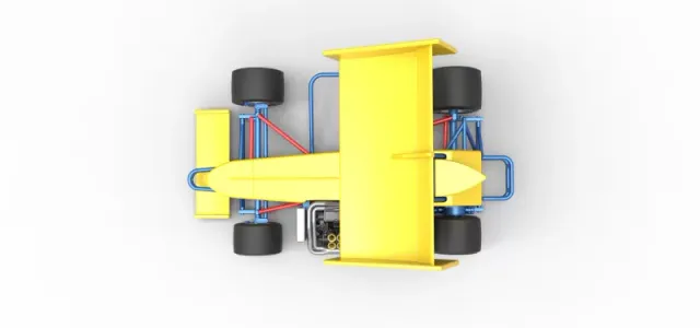 Supermodified front engine Winged race car V2 Scale 1:25 — Image 11 of 30