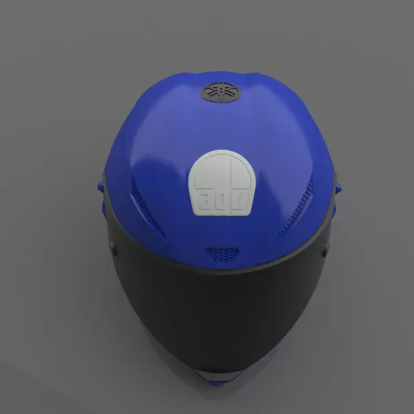 MotoGP Champion Valentino Rossi Helmet 3D Print Model — Image 2 of 8