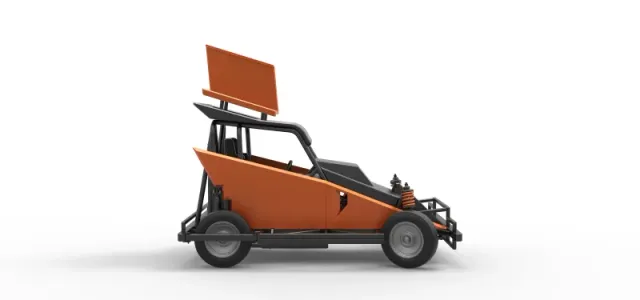New Zealand Ministock car while turning Version 2 Scale 1 to 25 — Image 22 of 30