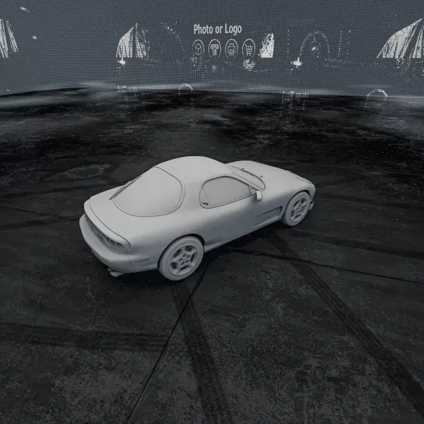 Mazda RX-7 (1978) – 3D Printable Car Model — Фото 3 из 9