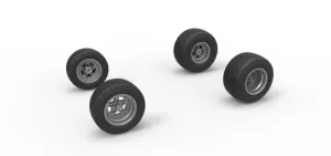 Wheel Set of Midget car Scale 1:25