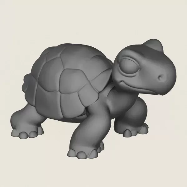 Turtle Toy Print Ready 3D Model — Image 4 of 5