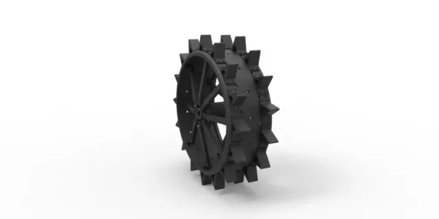Diecast Rear wheel from old tractor — Фото 2 из 4