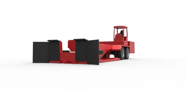 Diecast tractor pulling sled Scale 1 to 25 — Фото 4 из 31