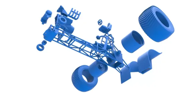 Diecast Pulling tractor with single V8 engine Scale 1 to 25 — Фото 24 из 29