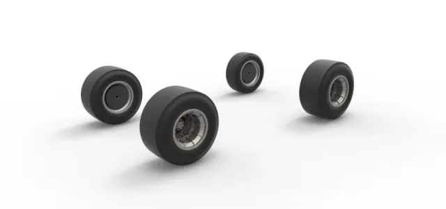 Wheel set of Vintage Asphalt Supermodified V2 Scale 1:25 — Фото 9 из 14