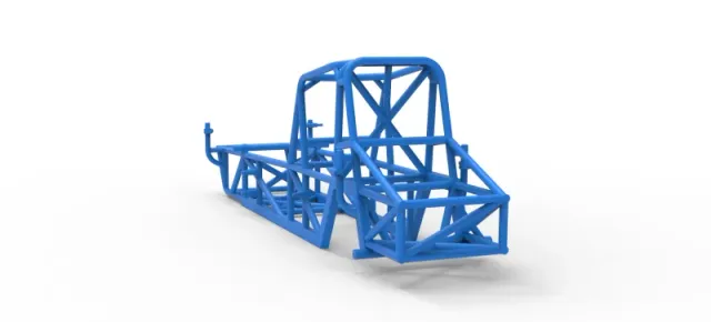 Frame of Vintage Dirt Modified stock car Version 5 Scale 1:25 — Фото 10 из 17