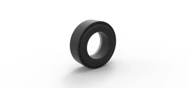 Whitewall rear tire of vintage dragster Version 1 Scale 1:25 — Фото 8 из 10