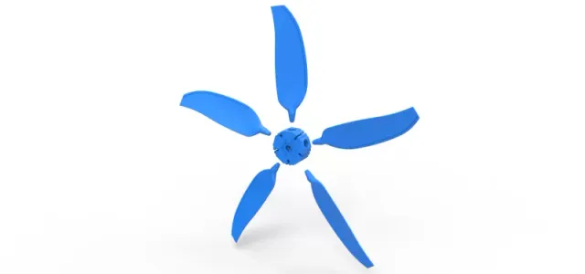 5 Blade Propeller of Drag racing Airboat Scale 1:25 — Фото 7 из 8
