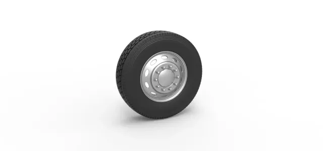 Diecast 10 Oval Hole Front wheel of semi truck Scale 1:25 — Фото 12 из 12